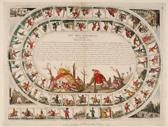 Jeu des Cosaques, 1815