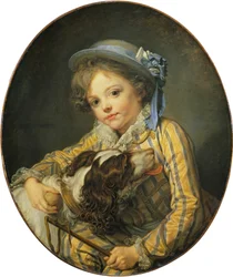 Jeune garçon avec un chien