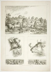 Planche quatre de 38 de Oeuvres de J. B. Huet
