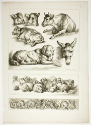Planche Vingt de 38 des Œuvres de J. B. Huet