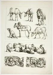 Planche quinze de 38 de Oeuvres de J. B. Huet