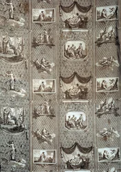 Tapisserie représentant Psyché et Cupidon. D