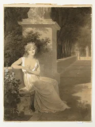 Portrait de Thérésa Tallien en muse de la poésie