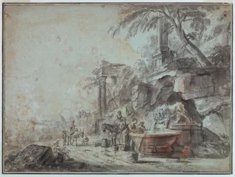 À une fontaine