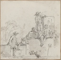 Figures assises autour d