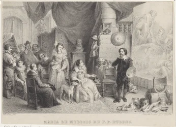 Marie de Médicis chez Rubens dans son atelier