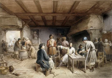 Charpentiers se reposant, 1846
