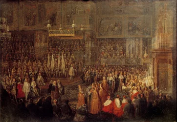 Sacre de Louis XV à la Cathédrale de Reims le 25/10/1722