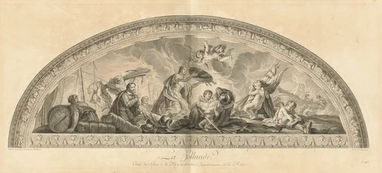 La Hollande Cintre du Salon de la Paix en face des Appartements de la Reine [pl. 48]