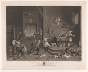 Scène de cuisine avec cheminée (La cuisine de Teniers)