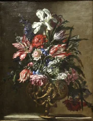 Fleurs dans un vase.