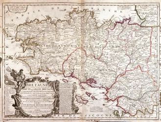Carte de la Bretagne (France)