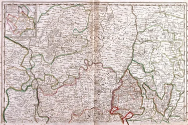 Carte de la Bourgogne (France)