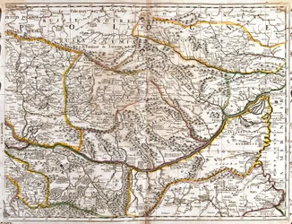 Carte de la Valachie morave (République tchèque)