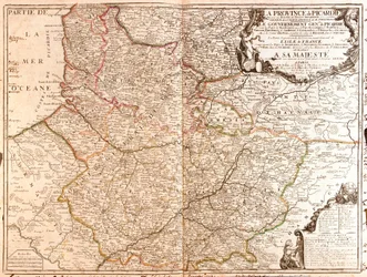 Carte de la Picardie (France)