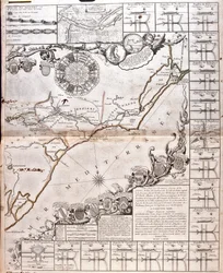 Carte du Canal du Midi, avec ses aqueducs