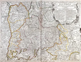 Carte du Dauphiné (France) (Gravure)