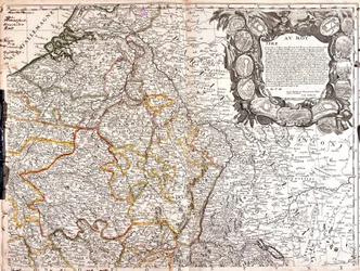 Carte du Duché de Luxembourg, Champagne et Duché de Lorraine (Gravure)