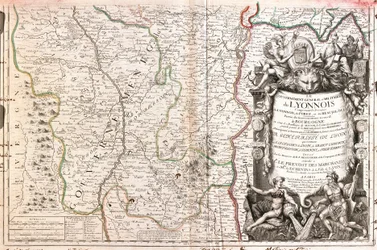 Carte du Lyonnais (France) (gravure)