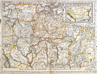 Carte de la partie nord-orientale du Royaume de Hongrie (Gravure)