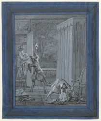 Le Mari, la Femme et le Voleur (Illustrations pour les fables de Jean de La Fontaine)