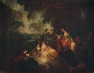 Fête Champêtre, vers 1722, vers 1915