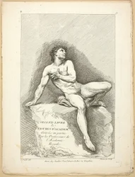 Figure (recto et verso), du Second livre de figures d’Académies gravées en Partie par les Professeurs de l’Académie Royale