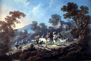 Paysage rocheux boisé