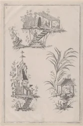 Ornements de chinoiserie, vers 1760-85
