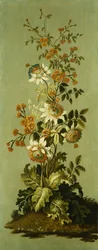 Panneaux décoratifs avec des fleurs