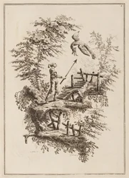 Planche 3, "Suite de douze pêcheurs et chasseurs"