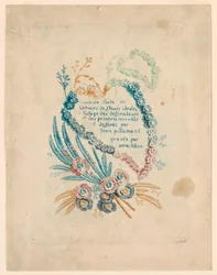 Page de titre pour "Nouvelle Suite de Cahiers de fleurs idéales"