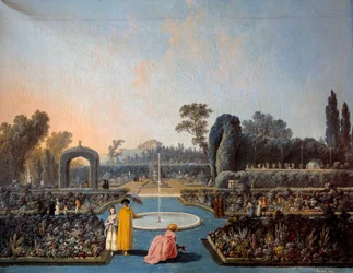 Vue des jardins de Benfica à Lisbonne