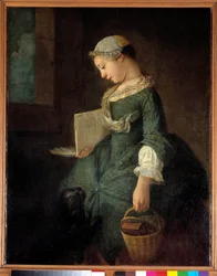 Une jeune écolière