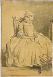 Fille mangeant des cerises