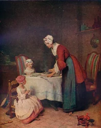 Le Bénédicité, vers 1740. 1911