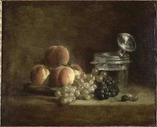 Pêches et raisins