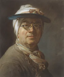 Autoportrait avec une visière, c.1776