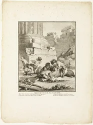 La Fossette, ou Le Jeu des Pierres, extrait des Jeux des Urchins de Paris