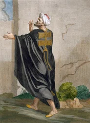 Berbère, planche 95 du «Recueil de cent estampes représentant différentes nations du Levant» de Charles de Ferriol, gravée par B. Baron, 1707-08