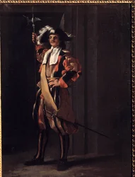 Suisse de la Garde Pontificale Peinture de Jean Barbault (1718-1762). 18ème siècle. Besançon, Musée des Beaux-Arts