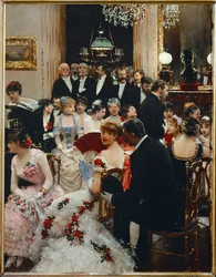 Une soirée de divertissement (peinture sur toile)