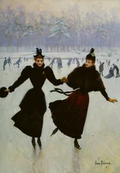 Les Patineuses, vers 1890