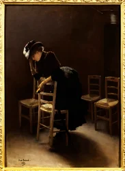 La prière. Peinture de Jean Béraud (1849-1935)