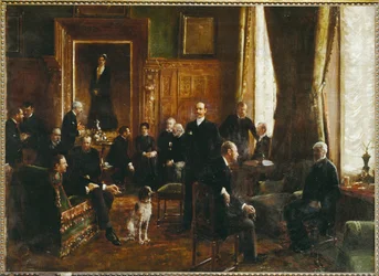 Le salon de la comtesse Potocka en 1887 (peinture sur toile)