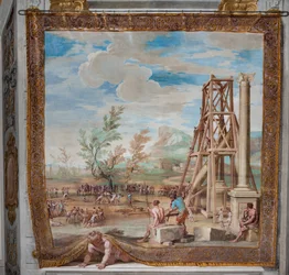 Élever les colonnes sur le fleuve Gange