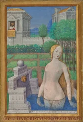 Bethsabée se baignant des Heures de Louis XII