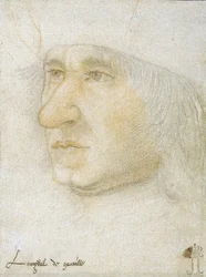 Portrait de Louis Malet de Graville (1438-1516), Amiral de France par Bourdichon, Jean (1457-1521).