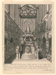 Catafalque de Louis Boucherat, Deuxième État, St. Gervais, Paris