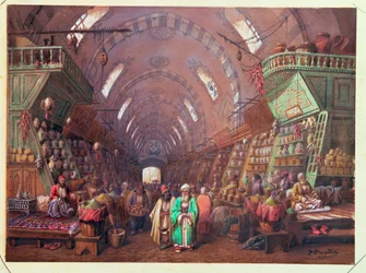 Un bazar à Constantinople, 1873